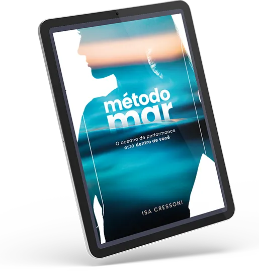 Tablet exibindo o livro digital